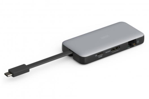 Док-станція  DIGITUS USB-C > HDMI/2xUSB-A/USB-C/SD/MicroSD/RJ54, Travel DA-70916