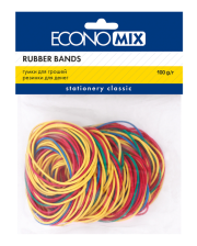 Резинки для грошей   Economix 100 г, асорті (E41506)