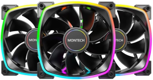 Кулер  Montech RX120 PWM 3 in 1 Black (RX120 PWM B31)