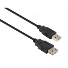 Кабель Vinga (VCPUSBAMAF3BK) USB 2.0 AM/AF 3.0m 