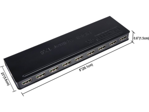 Сплітер PowerPlant HDMI 1x8 V1.4, 4K,3D (HDSP8-M)