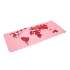 Килимок  300*700 тканинний Карта світу з боковою прошивкою, товщина 2 мм, колір Pink, Пакет
