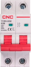Модульний автоматичний вимикач  CNC Electric YCB9-80M 2P C25 6ka (NV821518)