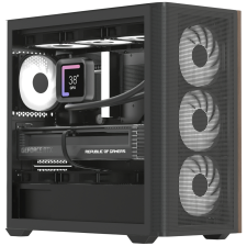 Корпус  AeroCool D301A-G-BK-v2 (ACCS-DS03043.11) Black без БЖ