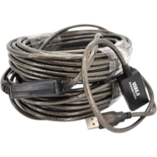 Кабель USB 2.0 AM/AF 20.0m active transparent Voltronic (YT-AECWC AM/AF-20.0m)