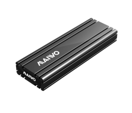 Кишеня зовнішня Maiwo для M.2 SSD NVMe (PCIe) через USB3.1 GEN2 Type-C на гвинтах алюм. матовий чорний