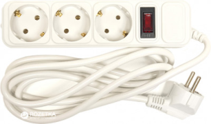 Мережевий фільтр PowerPlant (PPSA10M18S3) 1.8m White 3 розетки