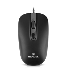 Мишка REAL-EL RM-222 Black (EL123200040)