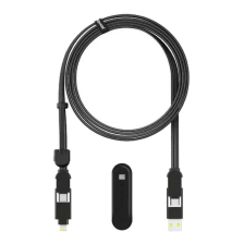 Кабель 6in1 inCharge XL 3.0m black Rolling Square (XLL01R)