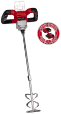 Міксер будівельний акум  Einhell TE-MX 18 Li - Solo, 18В, PXC, М14, 0-620 об/хв, 1.9 кг (без АКБ і ЗП