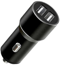 Автомобільний зарядний пристрій XO TZ09 2.4A/2 USB + cable microUSB Black (XO-TZ09M-BK)