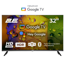 Телевізор  32" 2E LED HD 60Hz Smart Google TV Black 2E-32A07KH