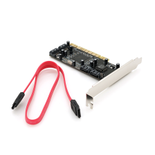 Контролер  PCI=>SATA 2.0, SIL3114, 1.5Gb/s, 4 порти внутрішніх, RAID, + кабель SATA, BOX