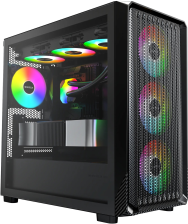 Корпус  Montech X5M Black with window