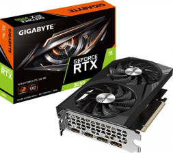 Відеокарта GF RTX 3050 8GB GDDR6 WindForce OC V2 Gigabyte (GV-N3050WF2OCV2-8GD)