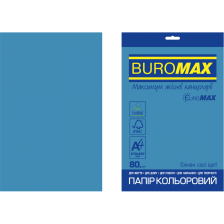 Папір  Buromax А4, 80g, INTENSIVE blue, 20sh, EUROMAX (BM.2721320E-02)
