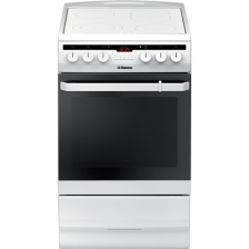 Плита  Hansa електрична склокерамічна, 65л, 50x60см, дисплей, конвекція, білий FCCW58212