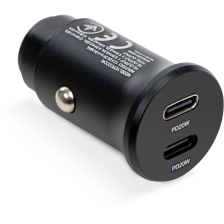Автомобільний зарядний пристрій Vinga 40W PD 2xUSB-C (20W+20W) Car Charger (VCPCCCC40)