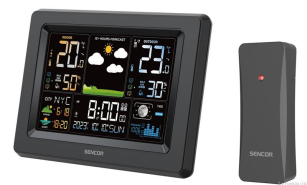 Метеостанція  Sencor, внутр/зовн вимірювання, від мережі/AAх3+AAx2 SWS4500