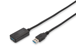 Подовжувач DIGITUS USB 3.0 Active Cable, A/M-A/F, 5 m DA-73104