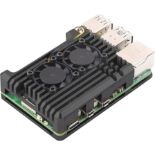 Корпус до промислового ПК  KUONGSHUN for Raspberry Pi 5 Alu 2 fans (RA787)