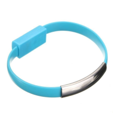 Кабель-браслет  iPhone 5/5S/6/6+/iPad, блакитний RTL