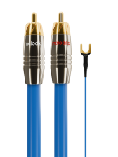 Кабель Melodika Sky Blue Phono cable 2xRCA - 2xRCA with ground, length 1,5m