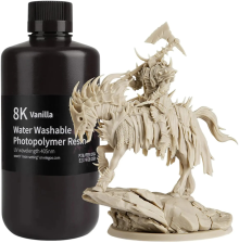 Фотополімерна смола  ELEGOO Resin, Water Washable 8K, 1кг, vanilla (50.103.0141)