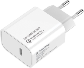 Мережевий зарядний пристрій ColorWay Power Delivery Port USB Type-C 20W V2 White (CW-CHS026PD-WT)