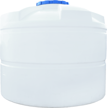 Ємність  7500 л вертикальна (Ш) ПБ біла