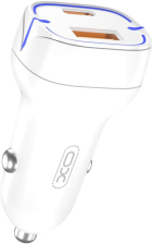 Автомобільний зарядний пристрій XO 1xUSB QC3.0 + 1xUSB-C PD20W white (CC37-WH)
