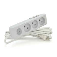 Мережевий подовжувач Panasonic X-tendia 3 гнізда, 5 м, із захисними шторками, із вимикачем, сірий