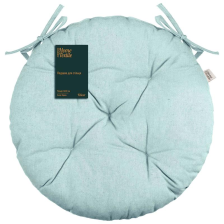 Подушка для стільця  Ardesto Oliver, 40см, 100% бавовна, нап-ч: 50% холоф, 50% пп, бірюза ART03OT