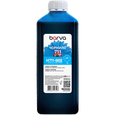 Чорнило  HP 711 C спеціальне 1 л, водорозчинне, блакитне Barva (H711-862)