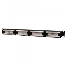 Патч-панель  19" 24xRJ-45 UTP cat.6, 1U, тип 110 Cablexpert (NPP-C624CM-001)