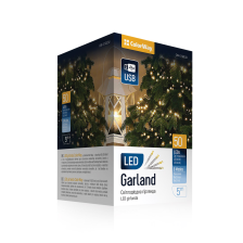 Світлодіодна гірлянда  СolorWay LED 50 5 м (8 функцій) теплий колір USB