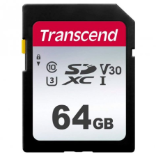 Карта пам'яті SDXC 64GB Transcend 300S 64GB Class 10 UHS-I U3 V30 (TS64GSDC300S)