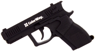 Флешка ColorWay Pistol 32 GB 3.0 Black (CW-USBPL32)