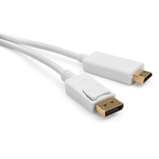 Кабель  Display Port to HDMI 1.8m Vinga (VCPDPHDMI1.8WH)