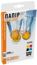 Фотопапір ColorWay глянсовий 230г/м, 10х15 ПГ230-100
