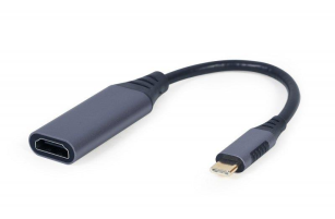 Адаптер  Cablexpert USB Type-C - HDMI (M/F), 0.15 м, Black (A-USB3C-HDMI-01)