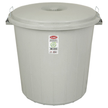 Бак для сміття  35 л з защіпками сірий Planet