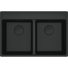 Мийка кухонна  Franke Maris MRG 620 TL гранітна врізна накладна Чорний матовий 114.0720.010
