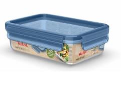 Контейнер  Tefal Master Seal Eco 0,8л, прямокутний, пластик, прозорий, блакитний N1171318