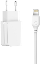 Зарядний пристрій  XO L35D 2USB / 2.1А + Lightning white (XO-L35-LGHT)