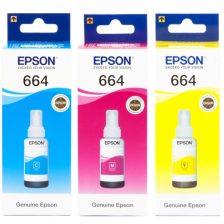 Набір оригінальних чорнил  Epson для L110/L210/L300 №664 3шт x 70мл C/M/Y (SET664C/M/Y)