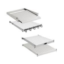 Полиця  ZPAS 19", 1U, висувна, глибиною 450-550 мм, сіра W-5841-25-03-550-011