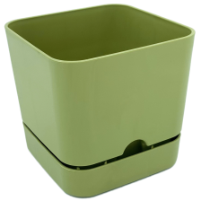  Горщик для квітів квадратний Begonya 2,3 л зелений