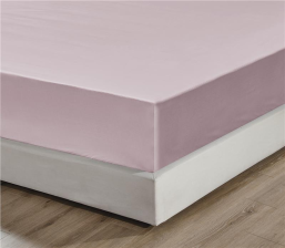 Простирадло на резинці  Ardesto Mix&amp;Match, 160х200+30см, 100% бавовна, сатин, пудра ART1620FSP