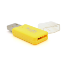 Кардрідер MERLION CRD-1VL TF/Micro SD, USB2.0, Yellow, OEM Q100